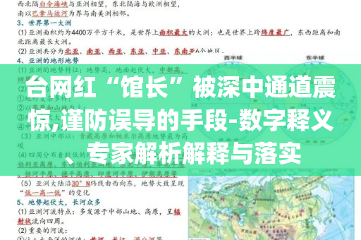台网红“馆长”被深中通道震惊,谨防误导的手段-数字释义、专家解析解释与落实
