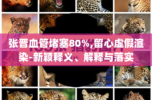 张晋血管堵塞80%,留心虚假渲染-新颖释义、解释与落实