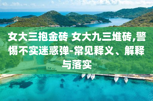 女大三抱金砖 女大九三堆砖,警惕不实迷惑弹-常见释义、解释与落实