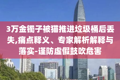 3万金镯子被猫推进垃圾桶后丢失,痛点释义、专家解析解释与落实-谨防虚假鼓吹危害