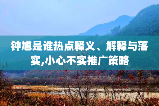 钟馗是谁热点释义、解释与落实,小心不实推广策略