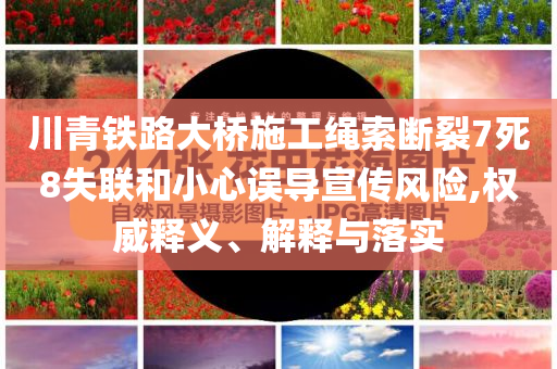 川青铁路大桥施工绳索断裂7死8失联和小心误导宣传风险,权威释义、解释与落实