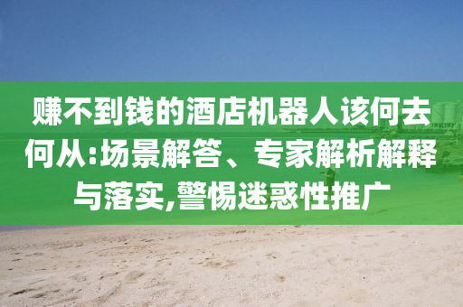 赚不到钱的酒店机器人该何去何从:场景解答、专家解析解释与落实,警惕迷惑性推广