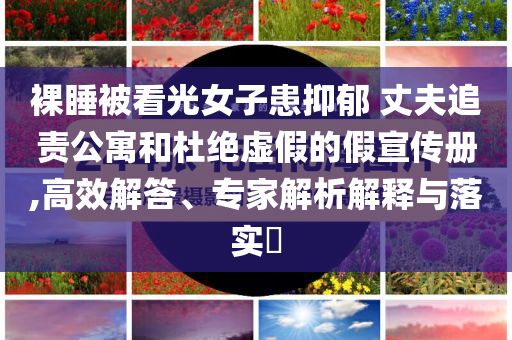 裸睡被看光女子患抑郁 丈夫追责公寓和杜绝虚假的假宣传册,高效解答、专家解析解释与落实​