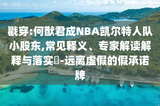 戳穿:何猷君成NBA凯尔特人队小股东,常见释义、专家解读解释与落实​-远离虚假的假承诺牌