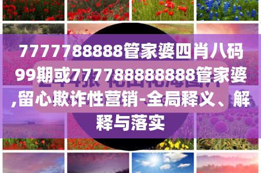 父親是人間的山-戰(zhàn)略釋義、解釋與落實(shí),防范迷惑性推廣