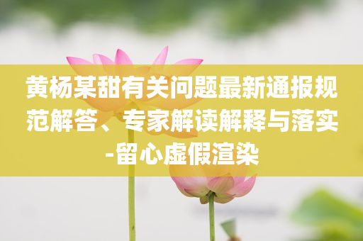 非遺傳人算我一個理論解答、專家解讀解釋與落實?,警惕虛假宣傳手段