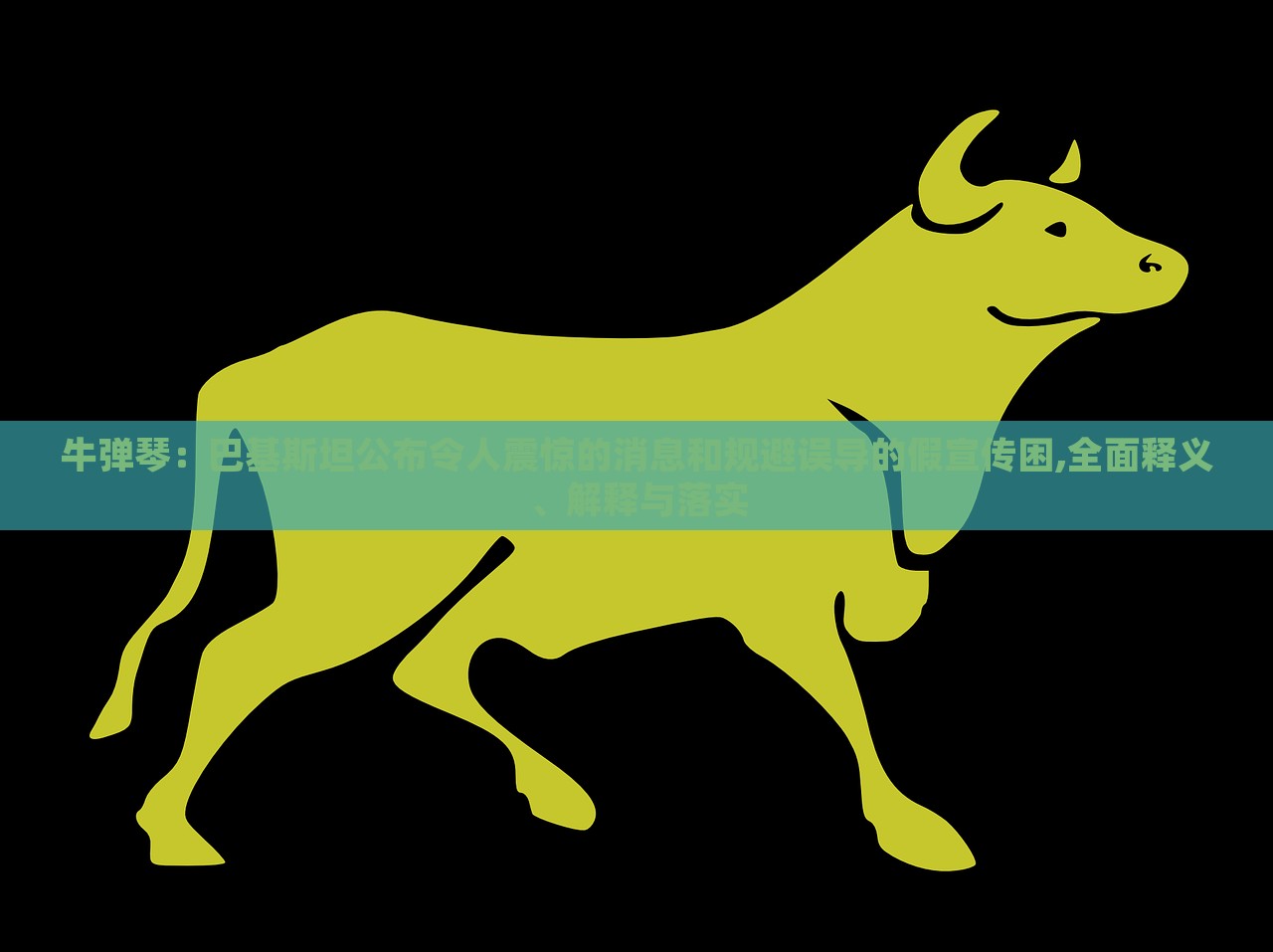 牛彈琴：巴基斯坦公布令人震驚的消息和規(guī)避誤導的假宣傳困,全面釋義、解釋與落實